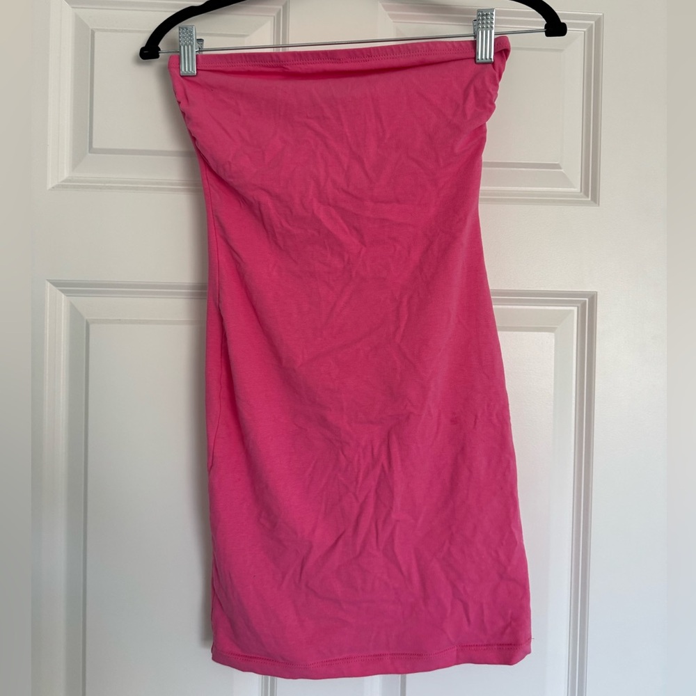 Fashion Nova Pink Strapless Dress